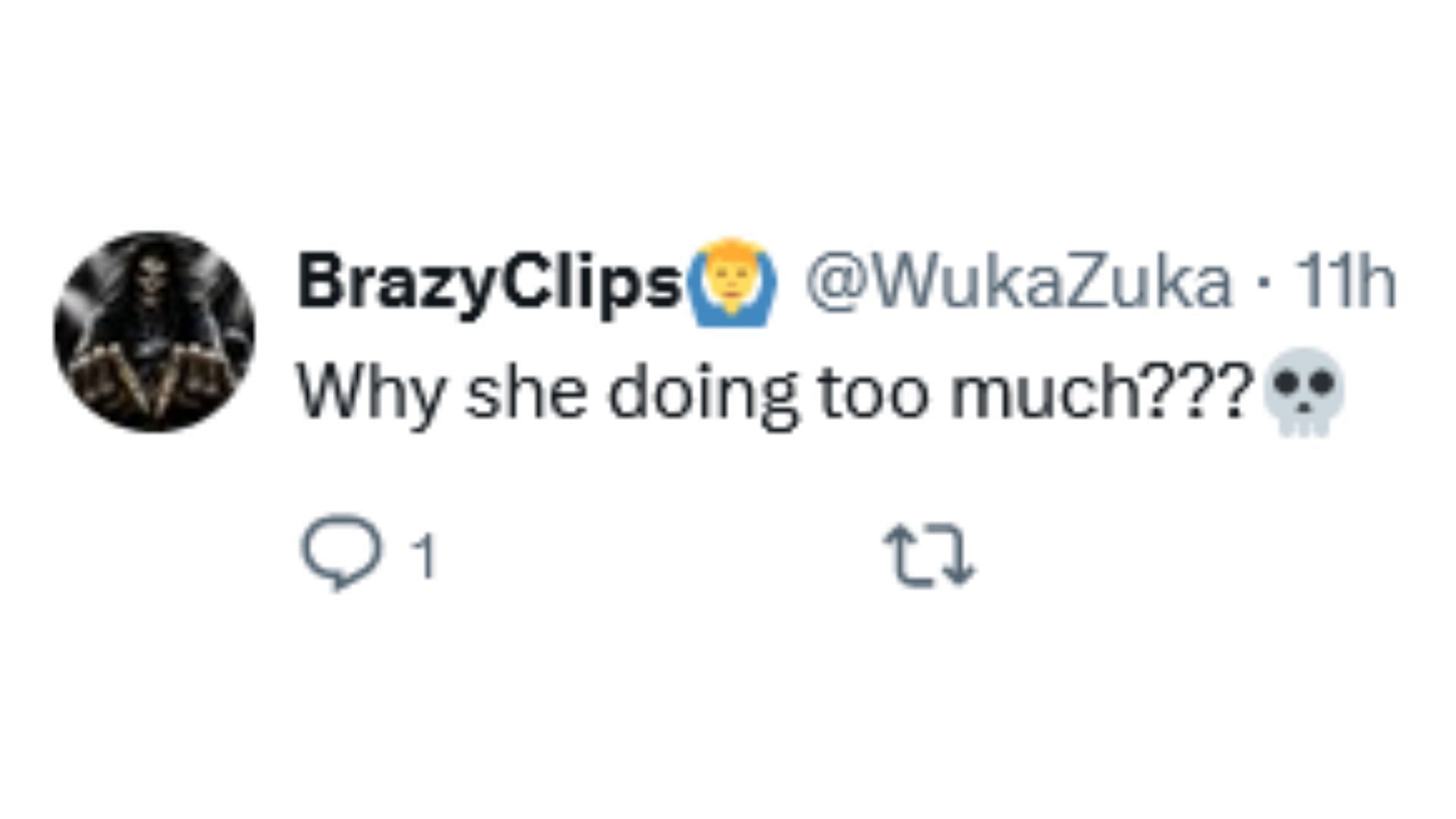 Netizens react as Addison's dancing video at the Boiler Room went viral (Image via X / @WukaZuka)